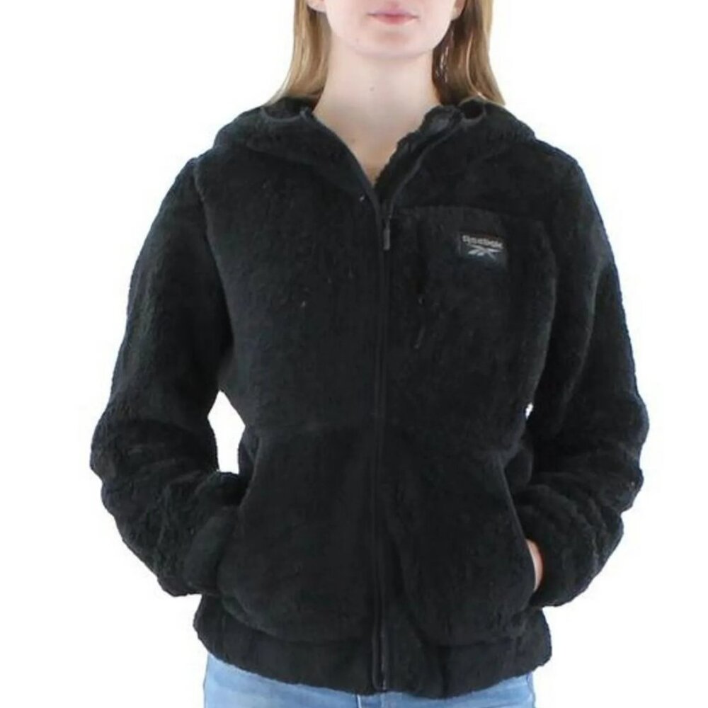 Reebok Women's Black Heavy Mountain Full Zip Jacket/NWT/M